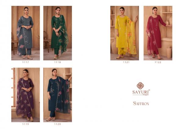 Sayuri Saffron Festival Wear Viscose Silk Designer Salwar Suit Collection