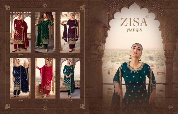 Zisa Nargis Designer silk Designer Embroidered Suit Collection