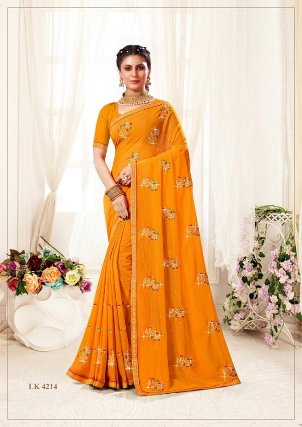 Laxminam Kaju Katli Party Wear Georgette designer Saree Collection