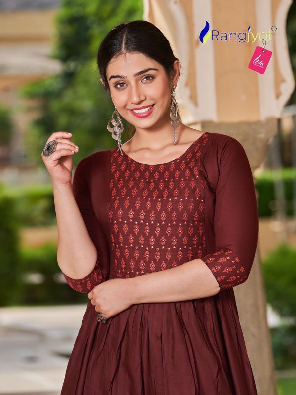 ranjjyot mihira rayon Designer elegant kurti catalog