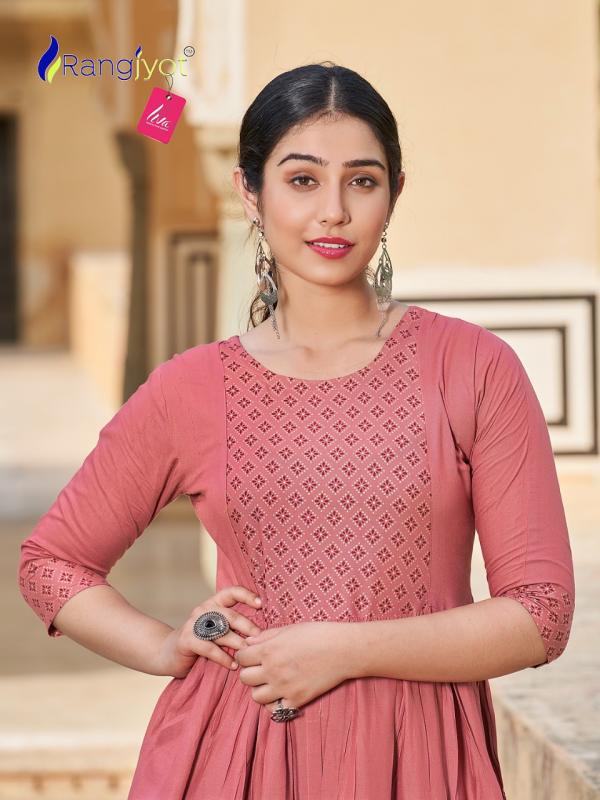 ranjjyot mihira rayon Designer elegant kurti catalog