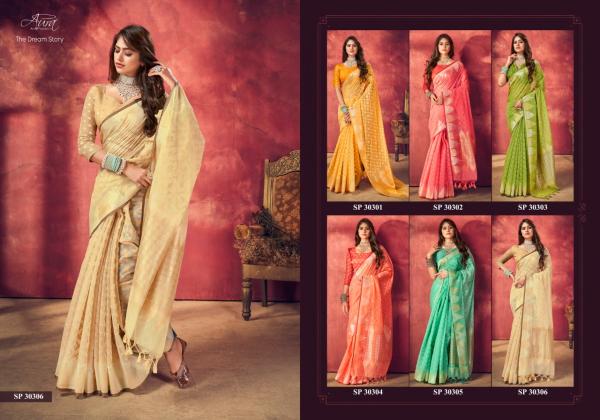 Aura The Dream Story Designer Cotton Silk Saree Collection