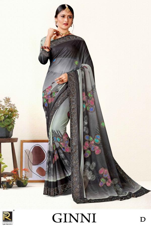 Ronisha Ginni Digital Floral Printed Designer Saree Collection