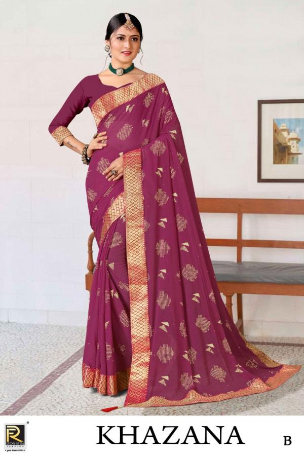 Ronisha Khazana Bollywood Style Silk Saree Collection 