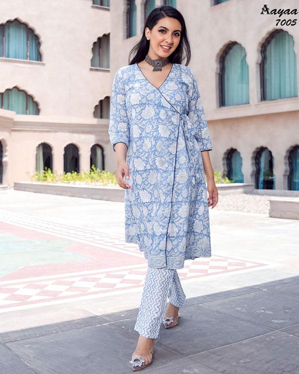 Aayaa Vol 7 Casual Wear masleen Kurti With Bottom Collection