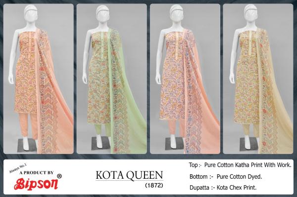 Bipson Kota Queen 1872 Cotton Dress Material Collection