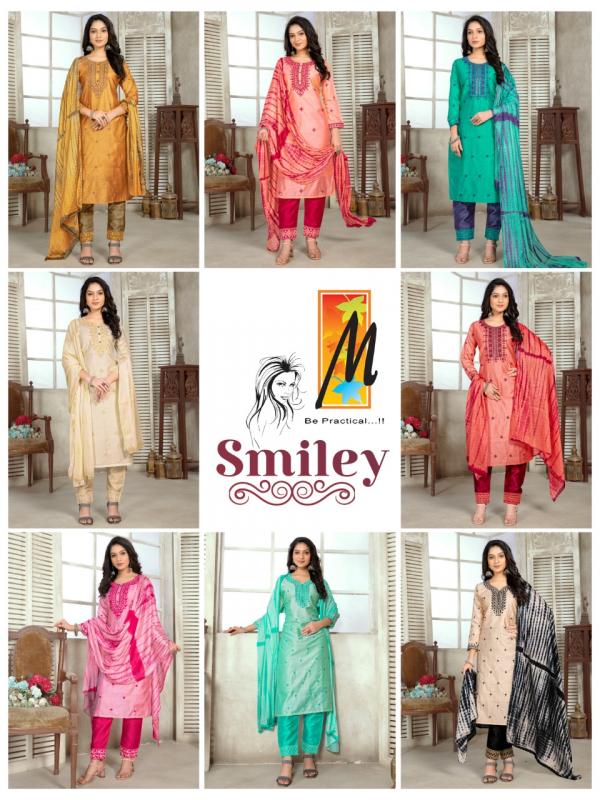 Master Smiley Fancy Kurti With Bottom Dupatta Collection