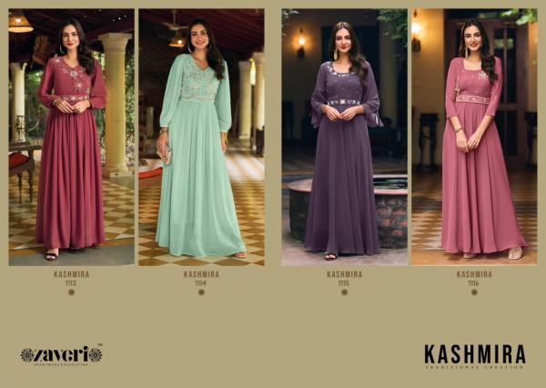 Zaveri Kashmira Georgette Designer Party Wear Kurti Collection