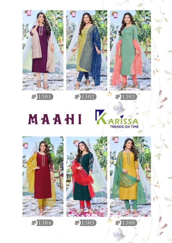 Karissa Maahi Fancy Kurti With Bottom Dupatta Collection