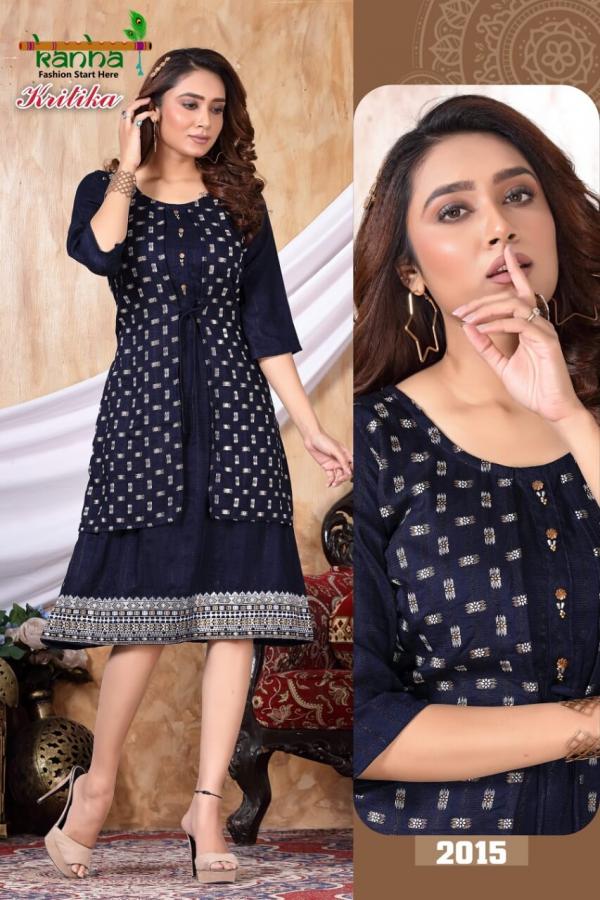 Kanha Kritika Designer Log Fabric Kurti Collection