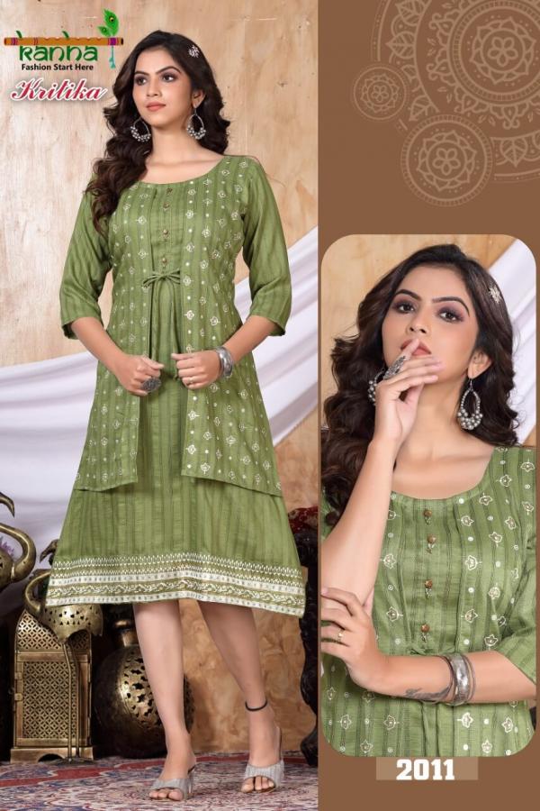 Kanha Kritika Designer Log Fabric Kurti Collection