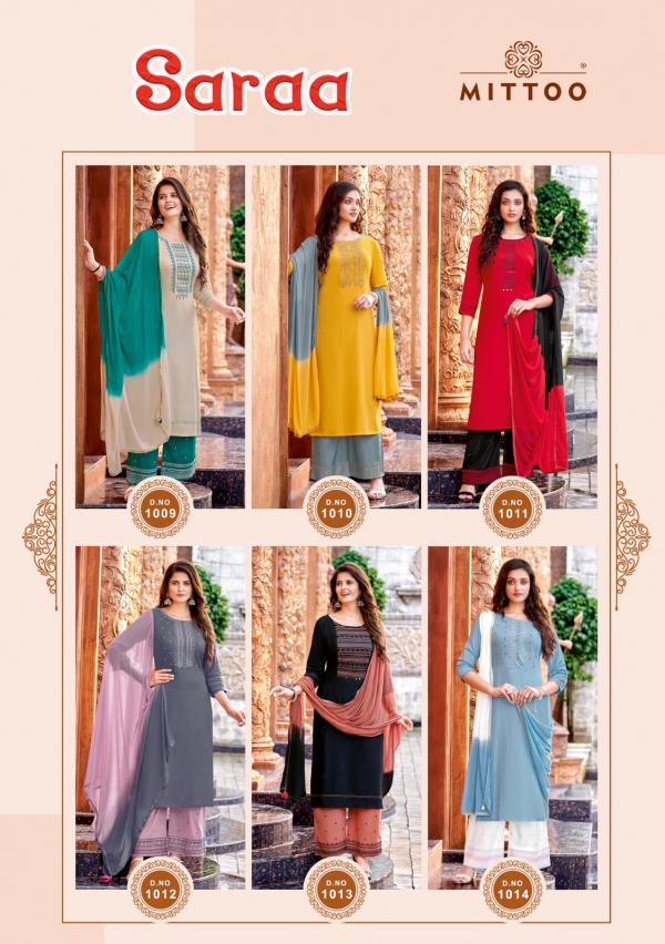 Mittoo Saraa Fancy Rayon Designer Readymade Collection