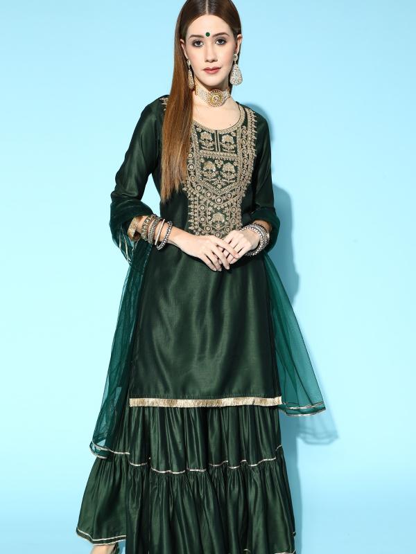 Indo Era 2318 Fancy Cotton Kurti With Bottom Dupatta Collection