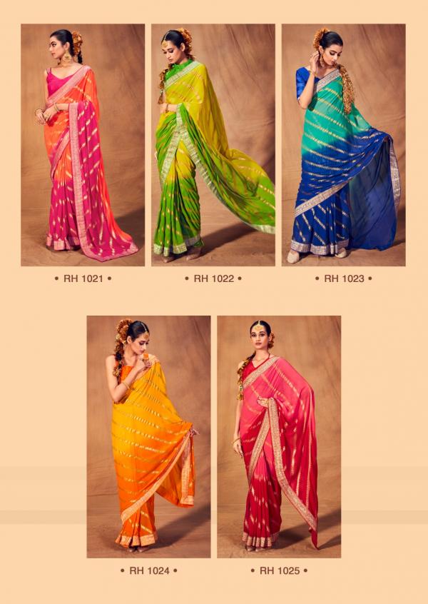 Stavan Rihana 5 Fancy Georgette Designer Saree Collection