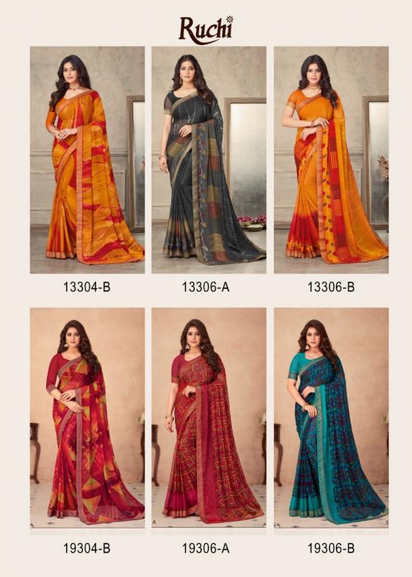 Ruchi Savera Hits Casual Chiffon Saree Collection