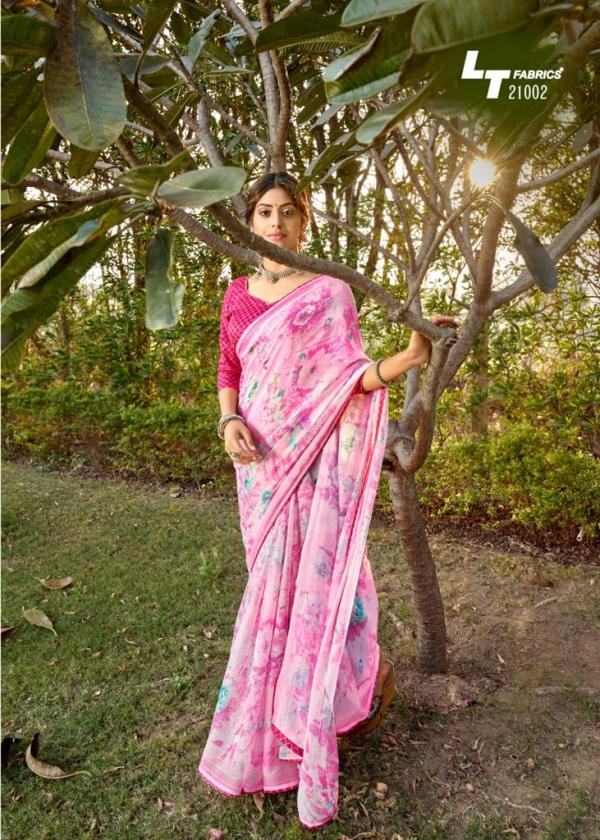lt fashion mahima chiffon exclusive print saree catalog