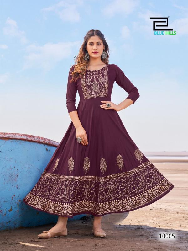 Blue Hills Poshak Vol 10 Fancy Ocassional Anarkali Kurti Collection