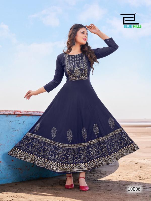 Blue Hills Poshak Vol 10 Fancy Ocassional Anarkali Kurti Collection