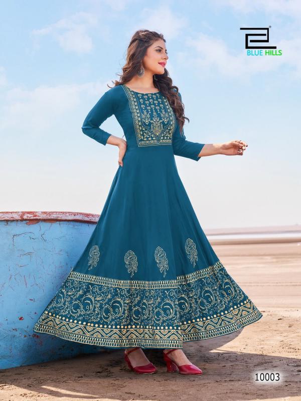 Blue Hills Poshak Vol 10 Fancy Ocassional Anarkali Kurti Collection