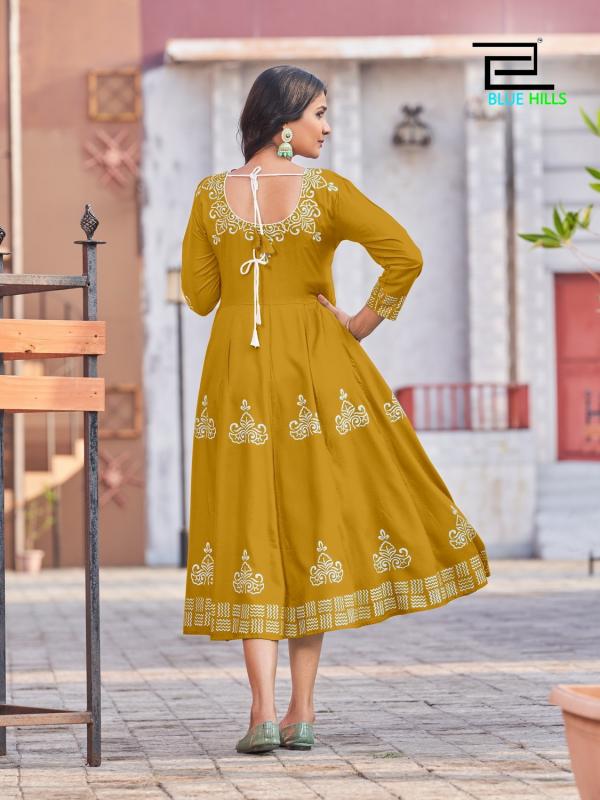 Blue Hills Colors Vol 1 Designer Anarkali Long Kurti Collection