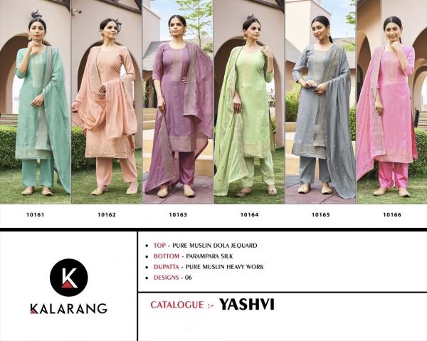 Kalarang Yashvi Exclusive musleen Designer Dress Material Collection