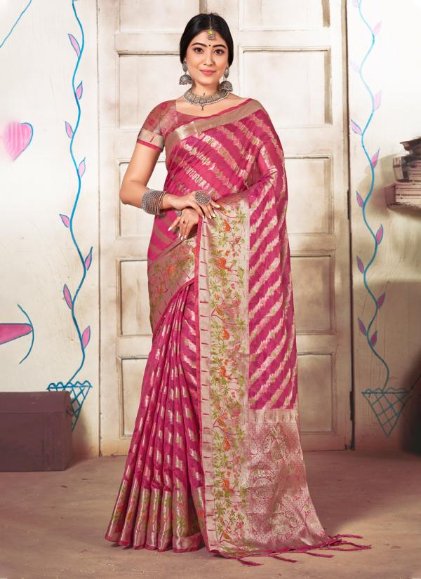 Bunawat Anjani Designer Organza Saree Collection