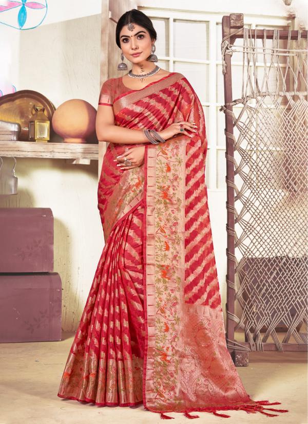 Bunawat Anjani Designer Organza Saree Collection