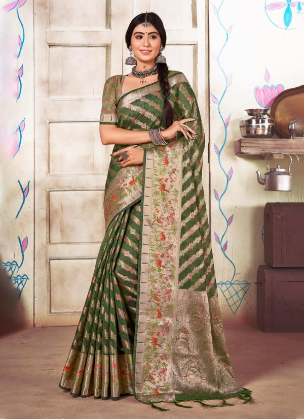 Bunawat Anjani Designer Organza Saree Collection