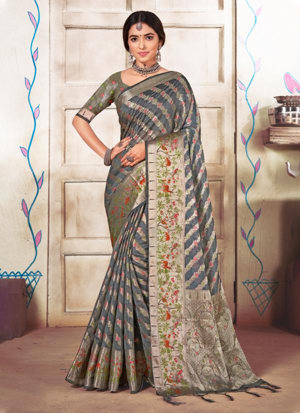 Bunawat Anjani Designer Organza Saree Collection