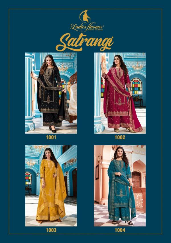 Ladies Flavour Satrangi Party Wear Kurti With Bottom Dupatta Collection