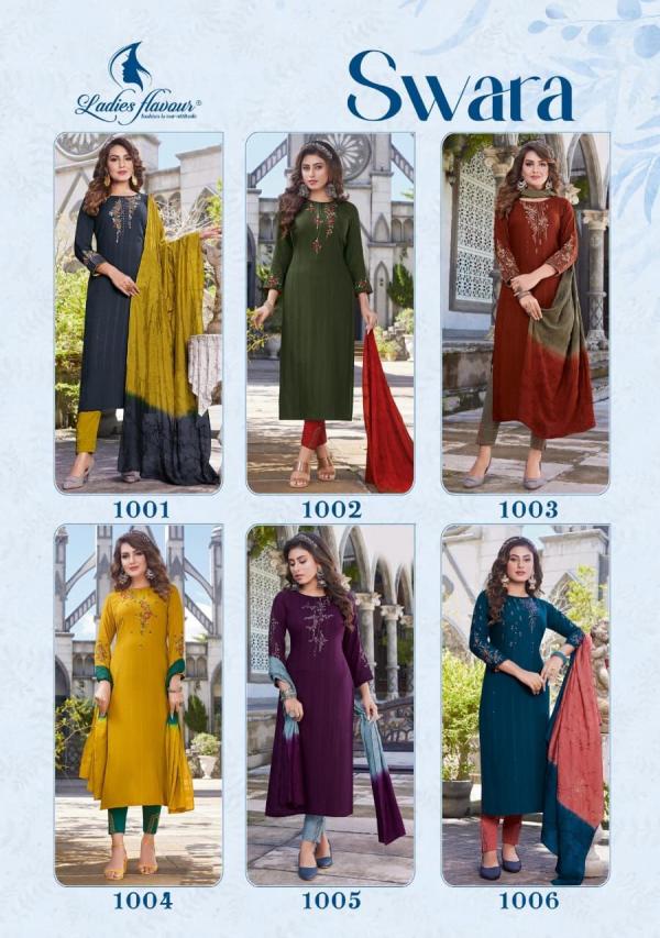 Ladies Flavour Swara Plus Size Kurti With Bottom Dupatta Collection