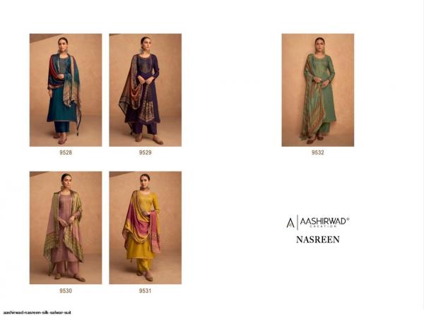 Aashirwad Gulkand Nasreen silk Designer Salwar Suit Collection