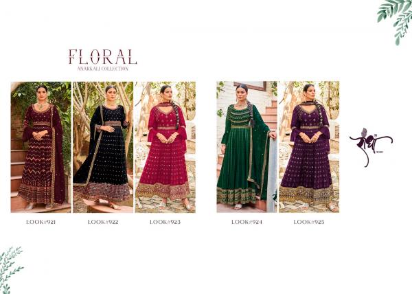 Radha Floral Anarkali Designer Salwar Suit Collection