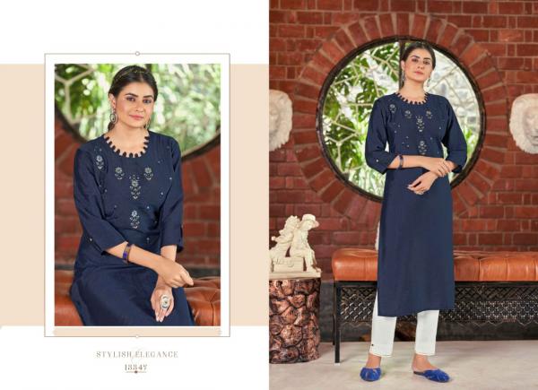 kalaroop by kajree alisha rayon elegant kurti catalog