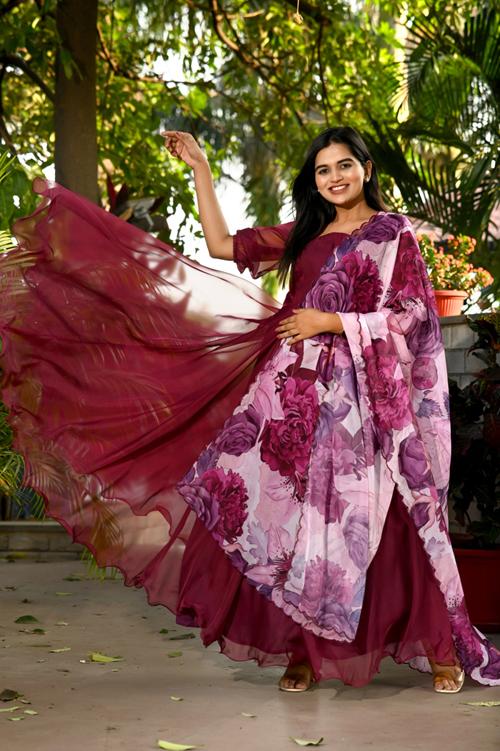 Vamika Vol 1 Fancy Silk  Readymade Gown Collection