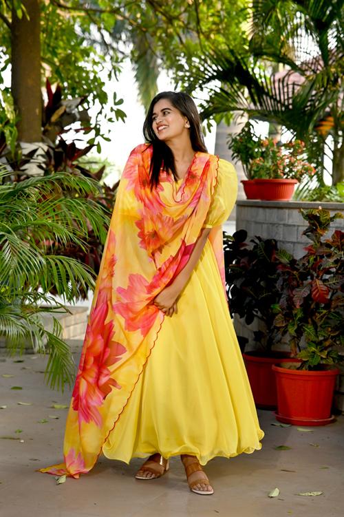 Vamika Vol 1 Fancy Silk  Readymade Gown Collection