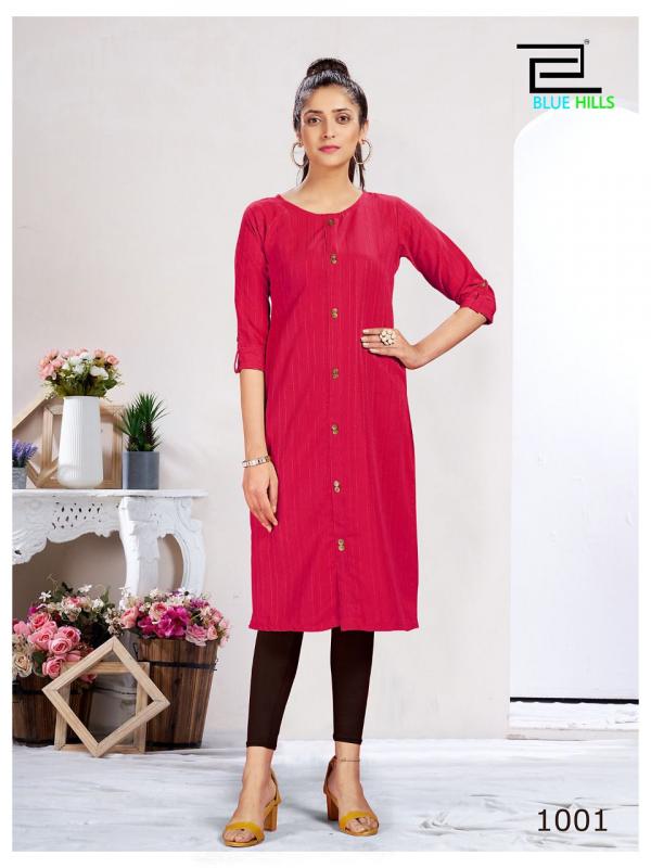 Blue Hills Vintage Regular Wear Designer Kurti Collection