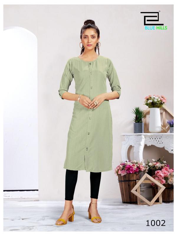 Blue Hills Vintage Regular Wear Designer Kurti Collection