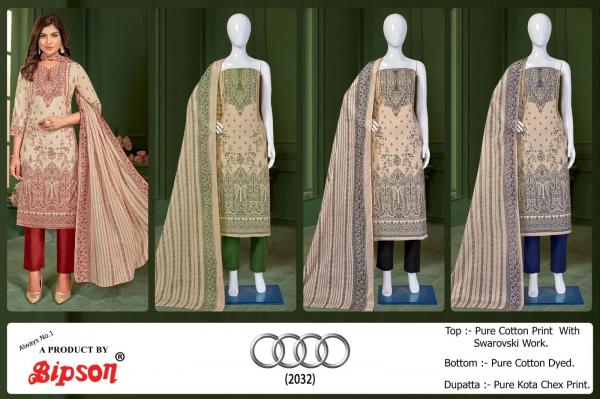 Bipson Audi 2032 Ready Made Cotton Designer Suit Collection