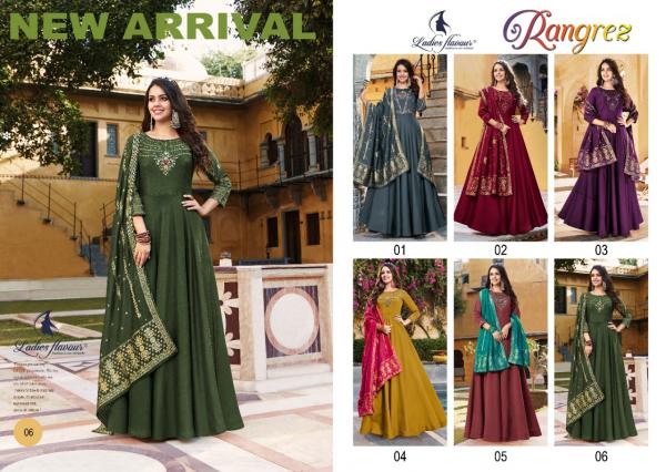 Ladies Flavour Rangrez Fancy Readymade Gown Collection