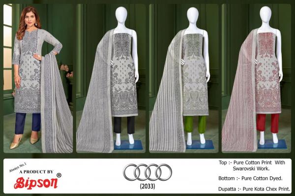 Bipson Audi 2033 Cotton Designer Dress Material Collection