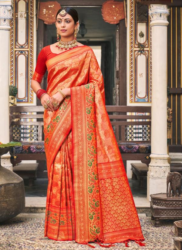 sangam print saachi silk silk gorgeous look saree catalog