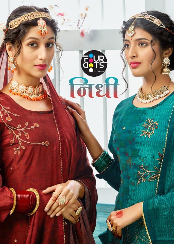 fourdots nidhi crep exclusive print salwar suit catalog