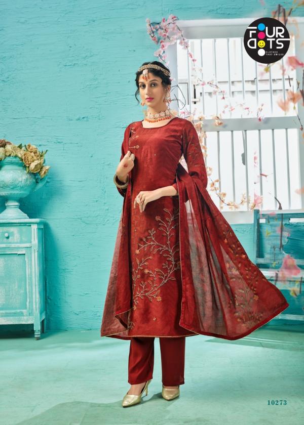 fourdots nidhi crep exclusive print salwar suit catalog