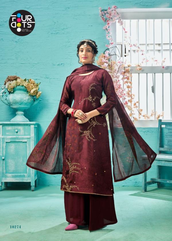 fourdots nidhi crep exclusive print salwar suit catalog