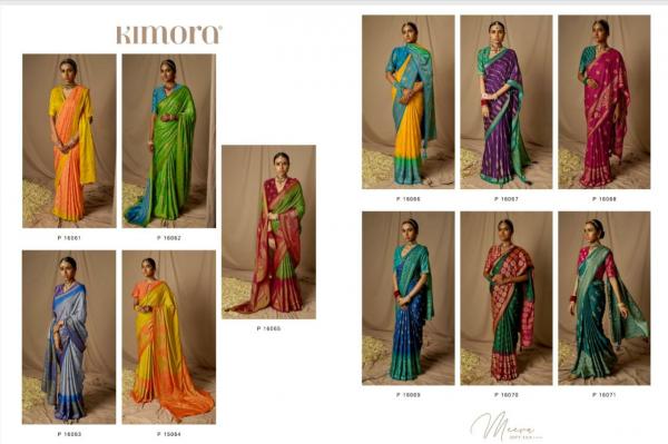 Kimora Meera Soft Silk Designer Soft Brasso Silk Saree Collection