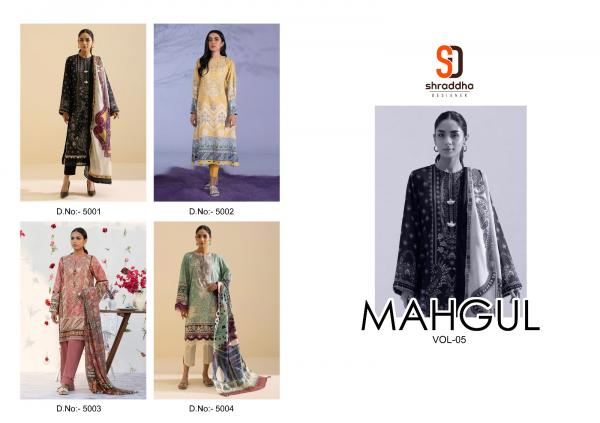 Shraddha Mahgul Vol 5 Lawn Cotton Pakistani Salwar Kameez