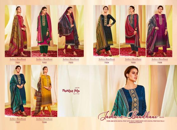Mumtaz Jashn E Bandhani 3 Designer Dress Material Collection
