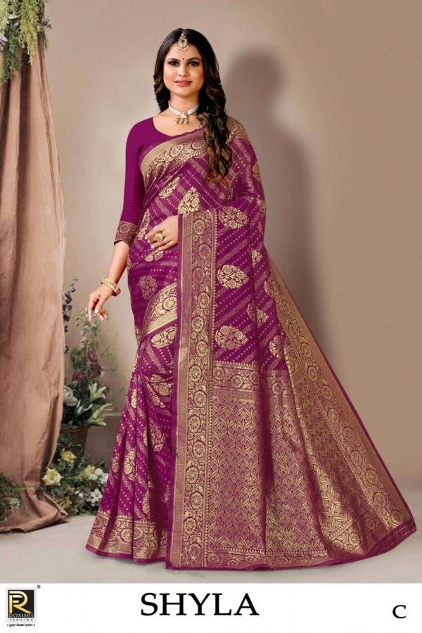 Ronisha Shyla Casual Wear Silk Saree Collection 