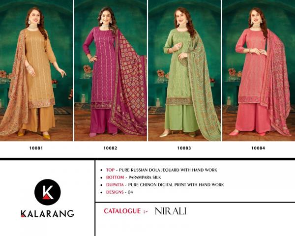 Kalarang Nirali Designer Dress Material Collection